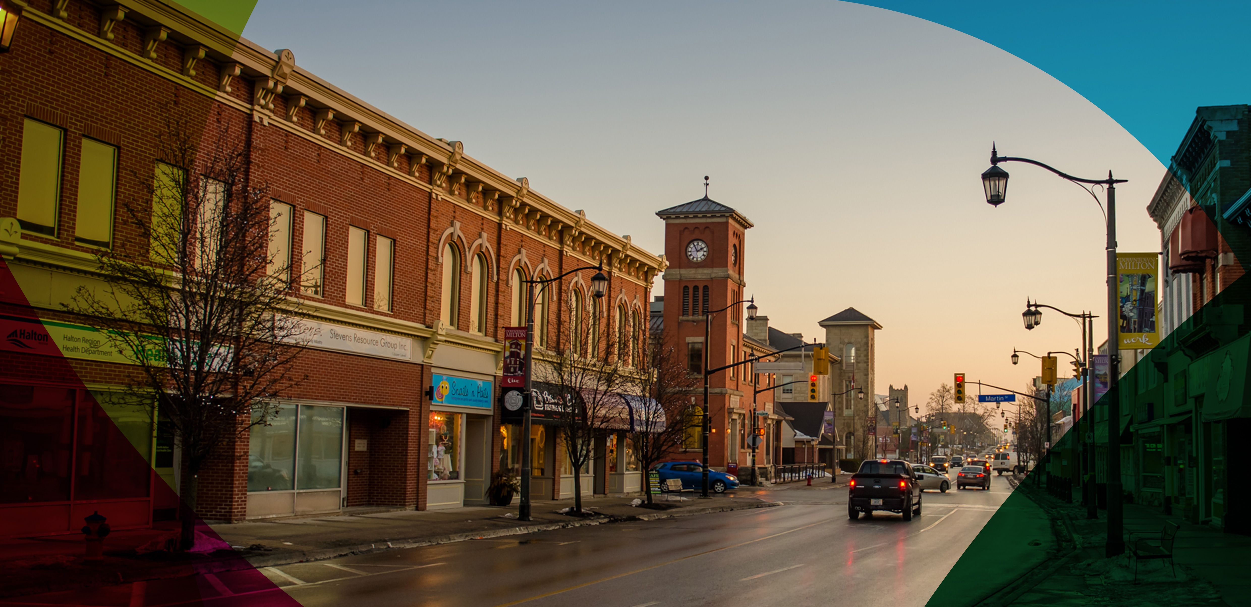 Downtown Milton Ontario business SEO services area covering Old Milton, Beaty, Hawthorne Village, and Halton Region