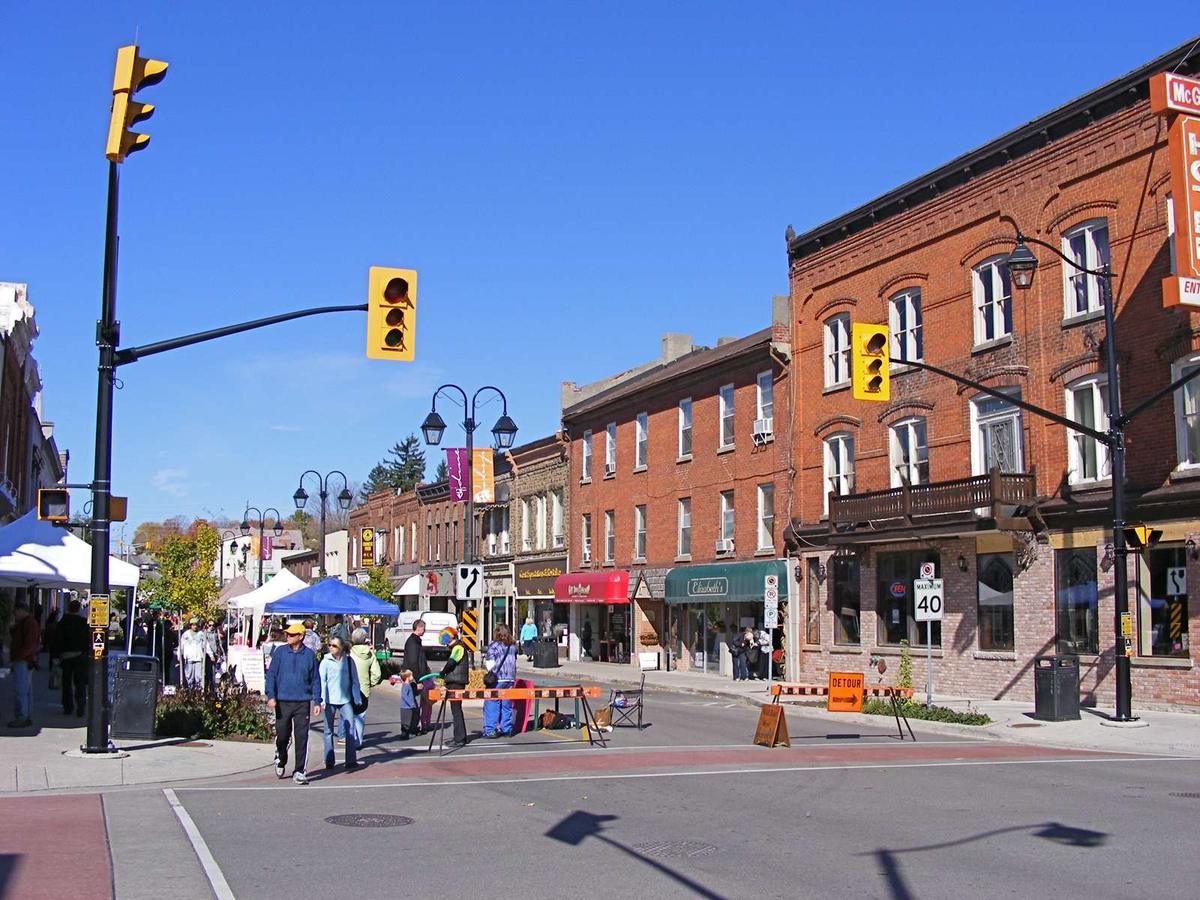 Main Street in Georgetown, Ontario  -  local SEO for Halton Hills small businesses